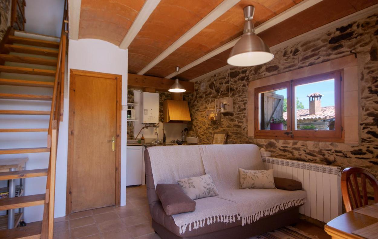 Apartamento Duplex Rural Con Chimenea Y Vistas Panoramicas Desde La Cama Sant Marti Sacalm المظهر الخارجي الصورة