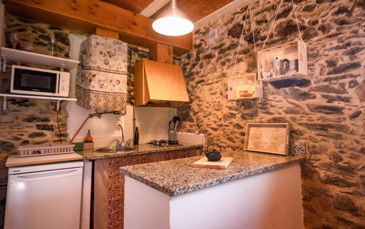 Apartamento Duplex Rural Con Chimenea Y Vistas Panoramicas Desde La Cama Sant Marti Sacalm المظهر الخارجي الصورة